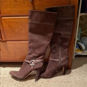 Antonio Melani Brown fine suede leather boots sz7